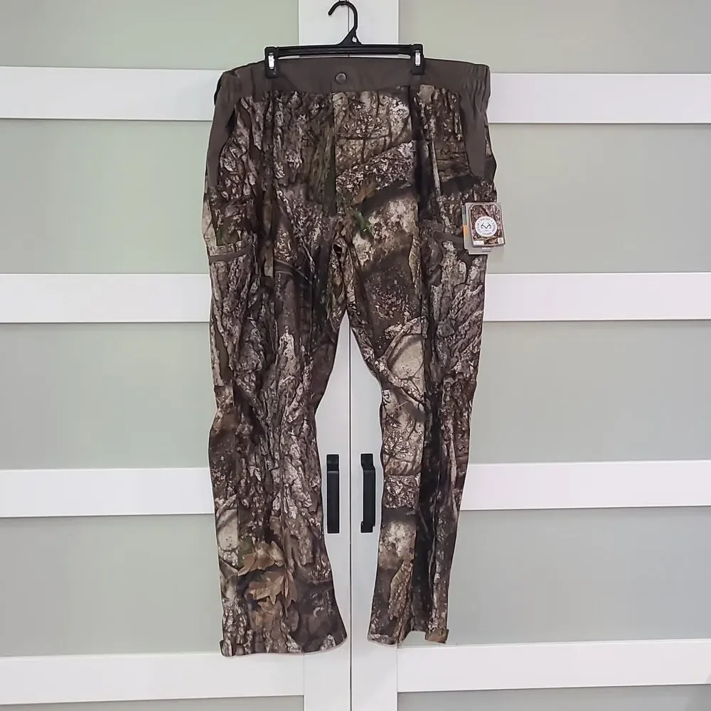 Realtree APX Scent Control Pants Men's Size 3X 48/50 Waterproof Camo Hunting